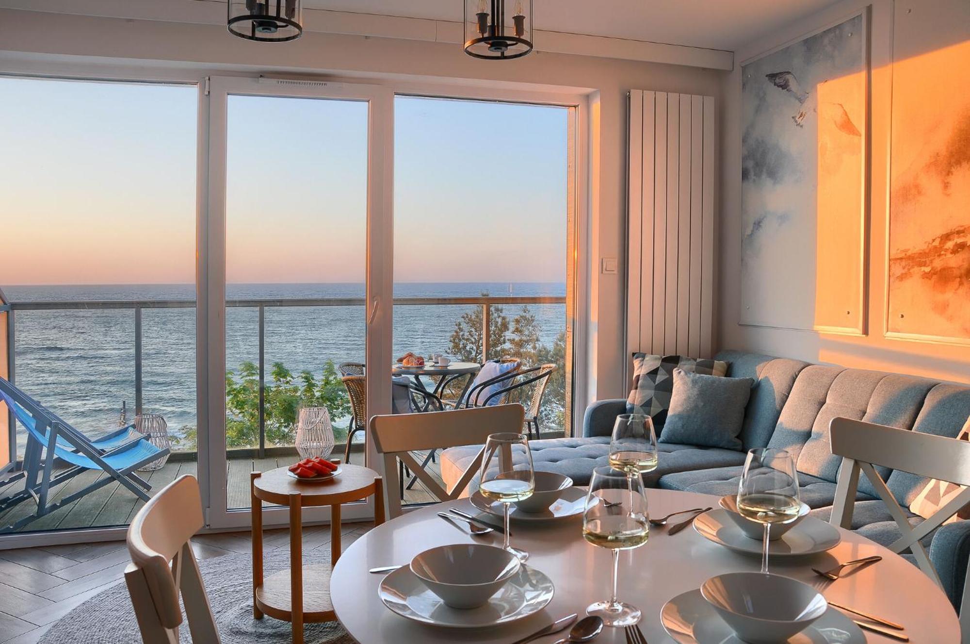 Apartament Z Widokiem Na Morze- Ustronie Apartments Nadmorski Luksus Apartamenty Устроне-Морске Экстерьер фото